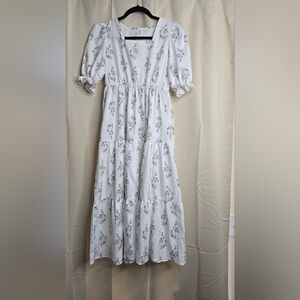 Floral White Kids Pajamas